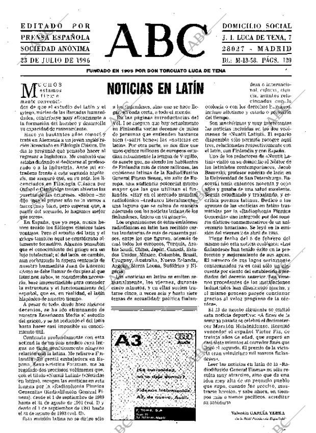 ABC MADRID 23-07-1996 página 3