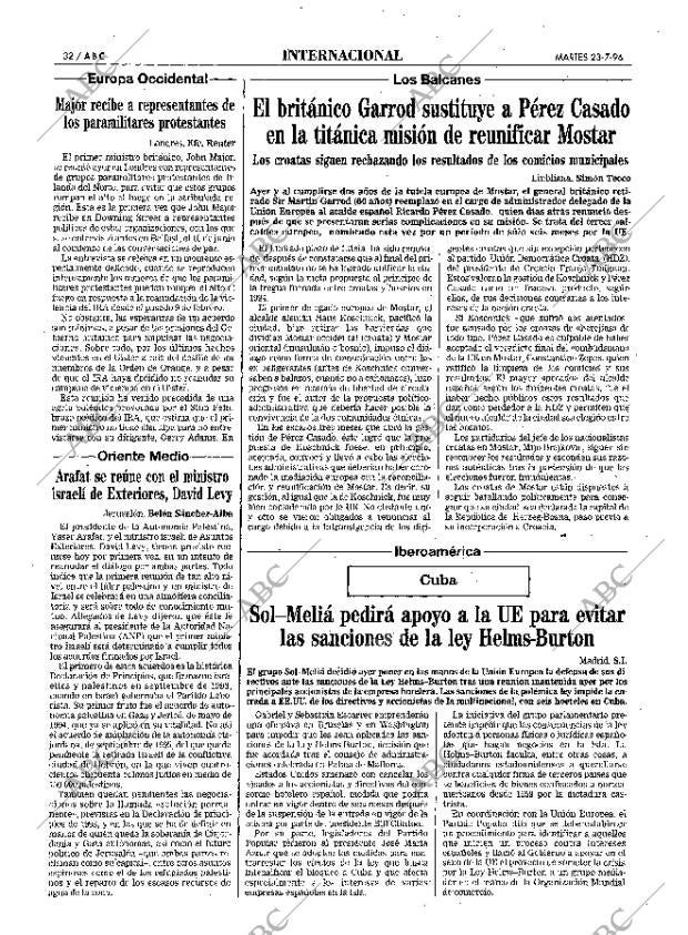 ABC MADRID 23-07-1996 página 32