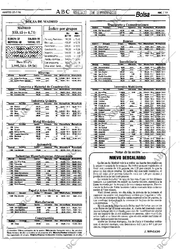 ABC MADRID 23-07-1996 página 39