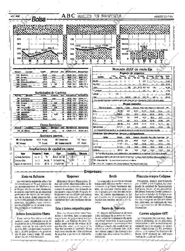 ABC MADRID 23-07-1996 página 40