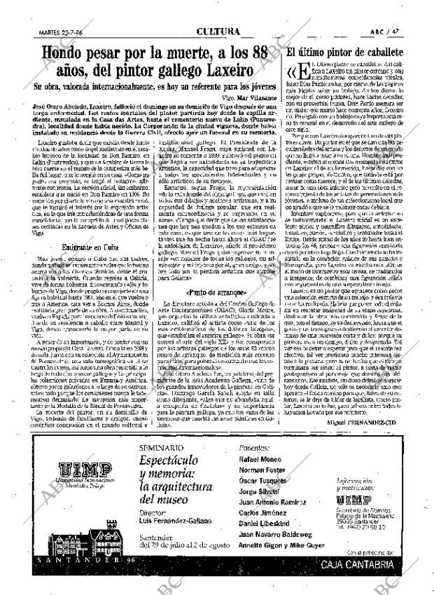 ABC MADRID 23-07-1996 página 47