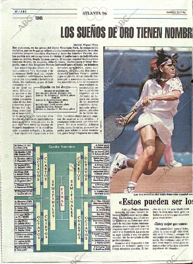 ABC MADRID 23-07-1996 página 60