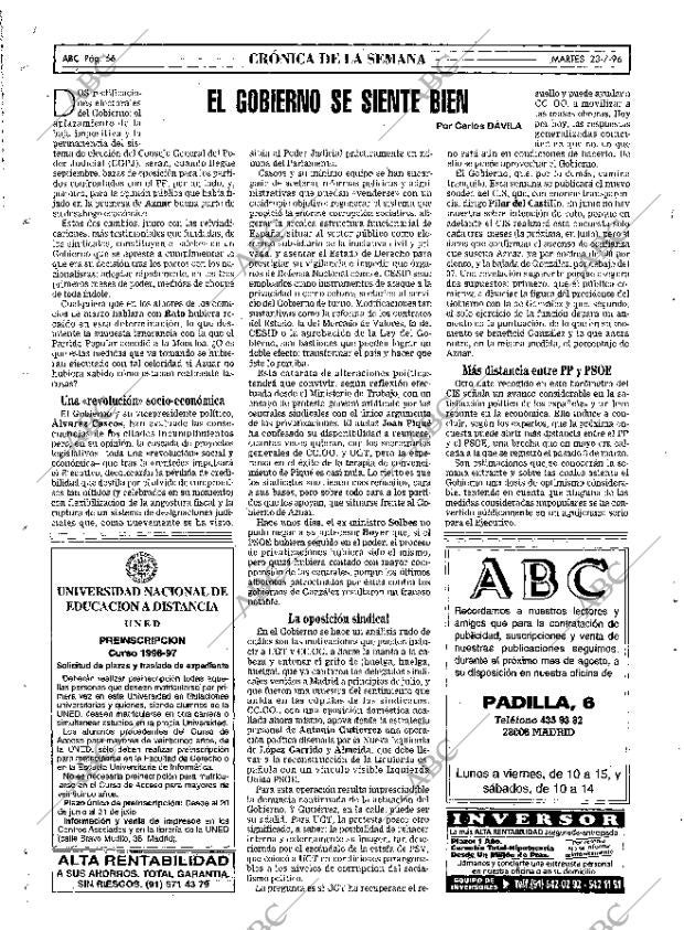 ABC MADRID 23-07-1996 página 66