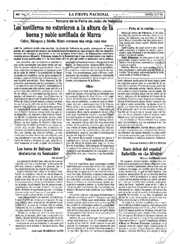 ABC MADRID 23-07-1996 página 72