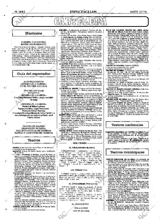 ABC MADRID 23-07-1996 página 78