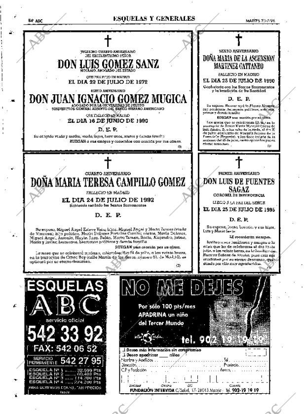 ABC MADRID 23-07-1996 página 84