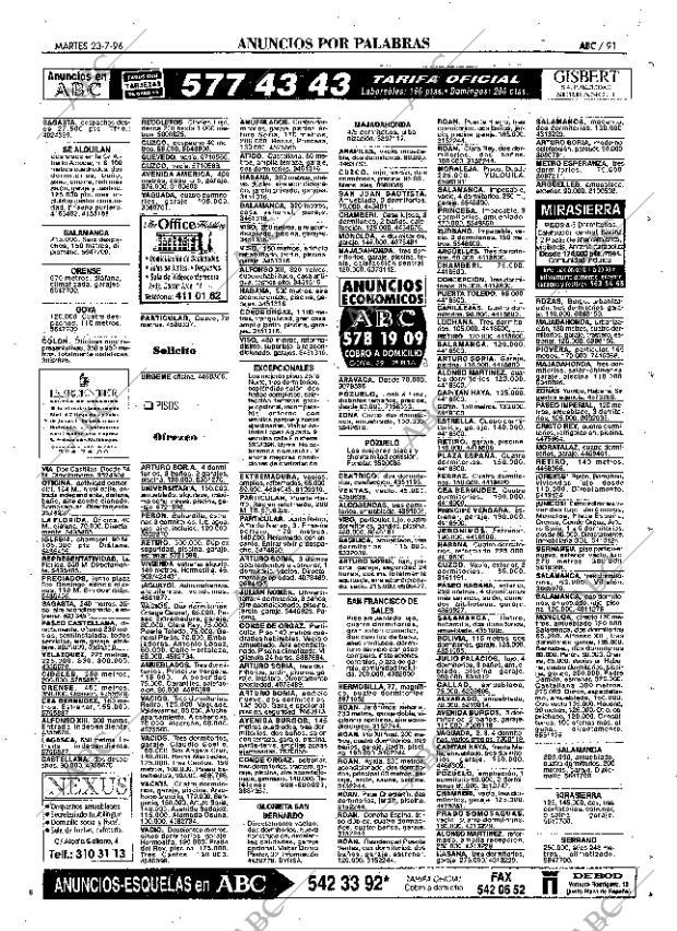 ABC MADRID 23-07-1996 página 91