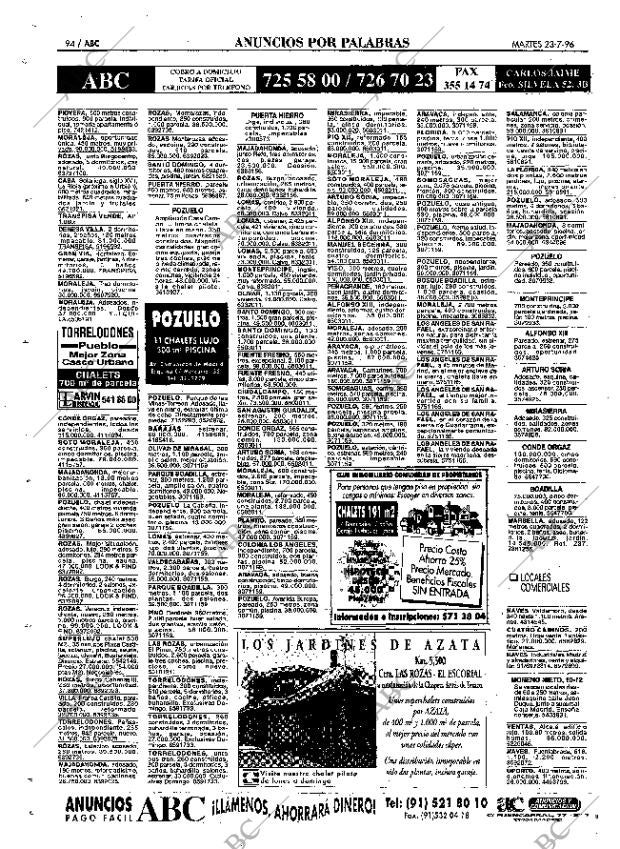 ABC MADRID 23-07-1996 página 94