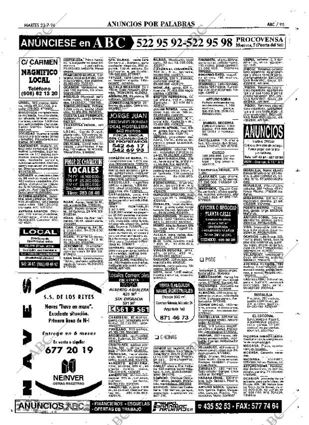 ABC MADRID 23-07-1996 página 95