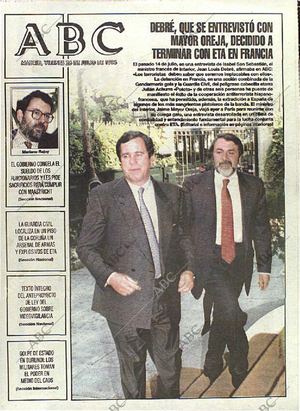 ABC MADRID 26-07-1996 página 1