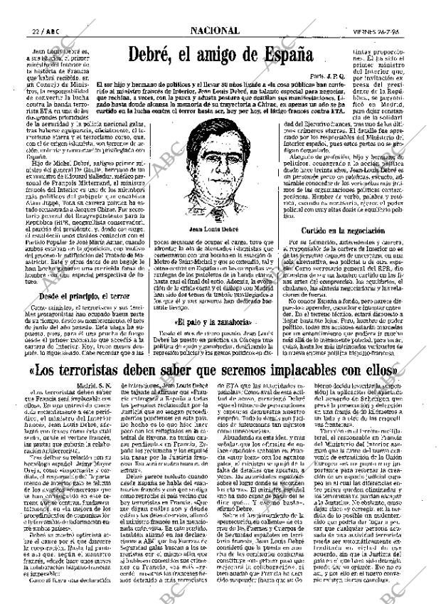 ABC MADRID 26-07-1996 página 22