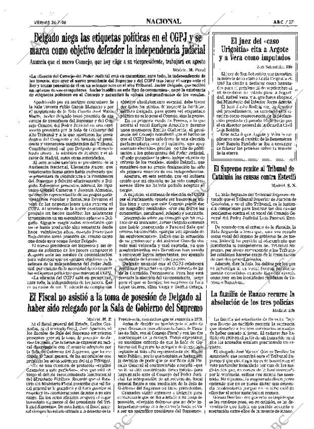 ABC MADRID 26-07-1996 página 27