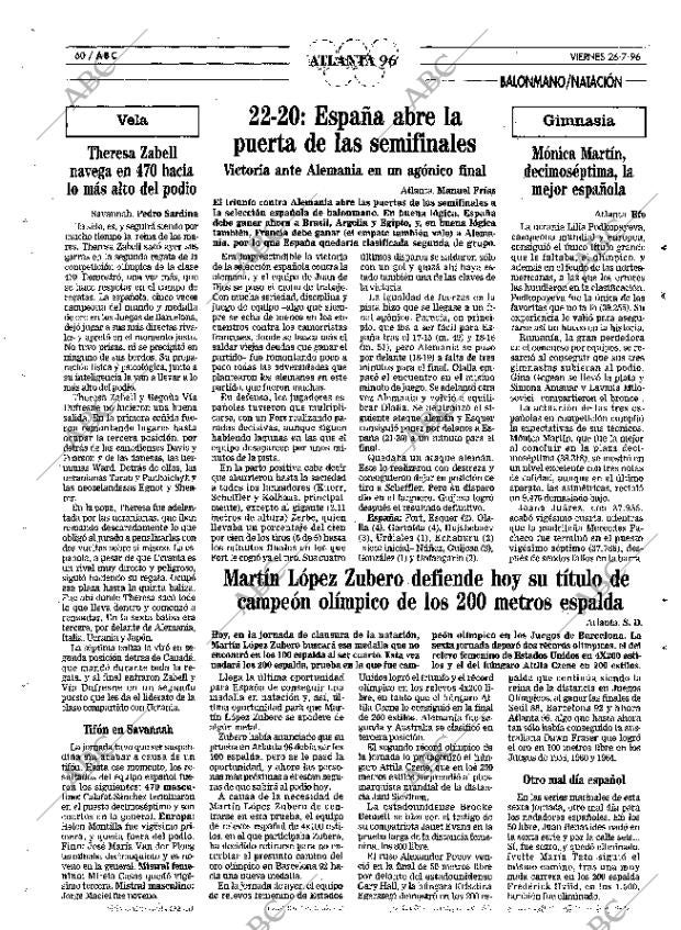 ABC MADRID 26-07-1996 página 60