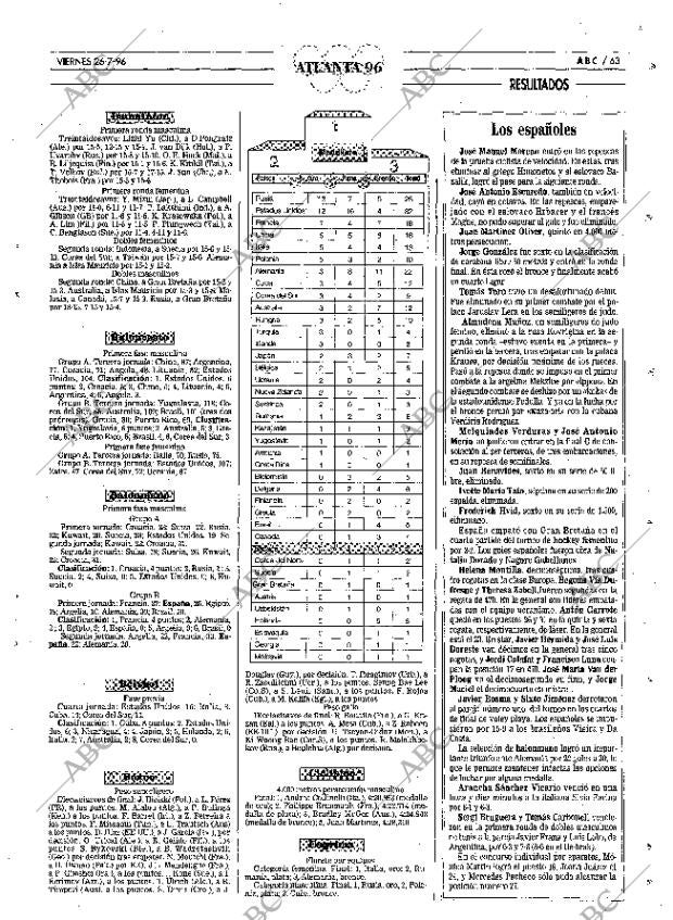 ABC MADRID 26-07-1996 página 63