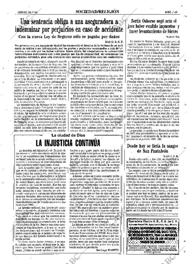 ABC MADRID 26-07-1996 página 69