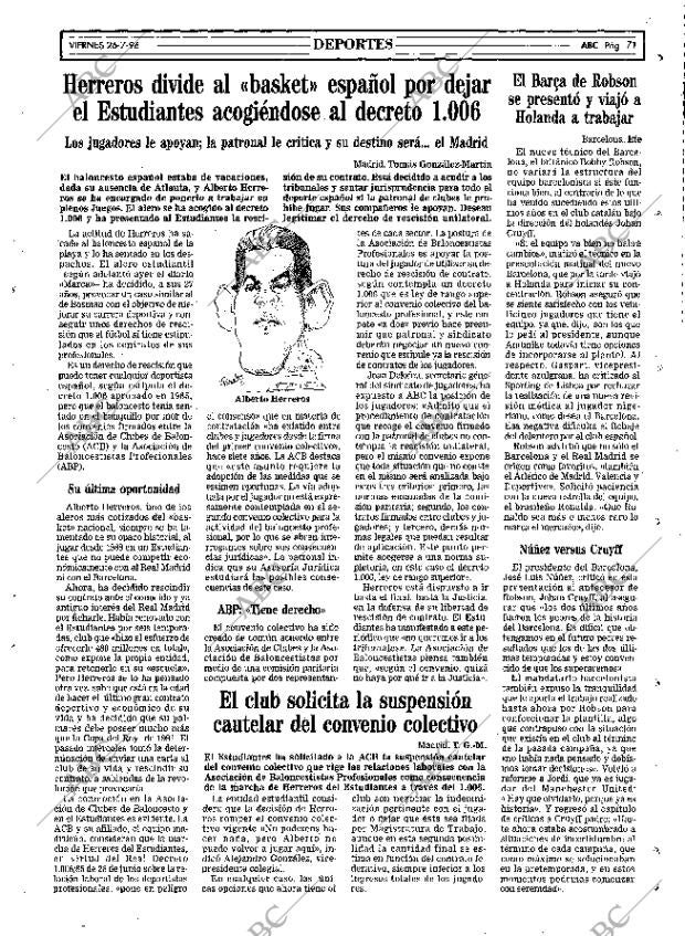 ABC MADRID 26-07-1996 página 71