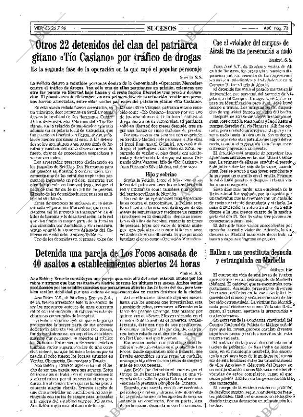 ABC MADRID 26-07-1996 página 73