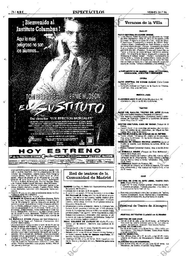 ABC MADRID 26-07-1996 página 76