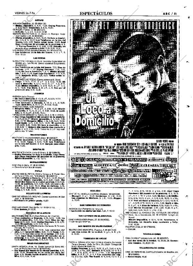 ABC MADRID 26-07-1996 página 81