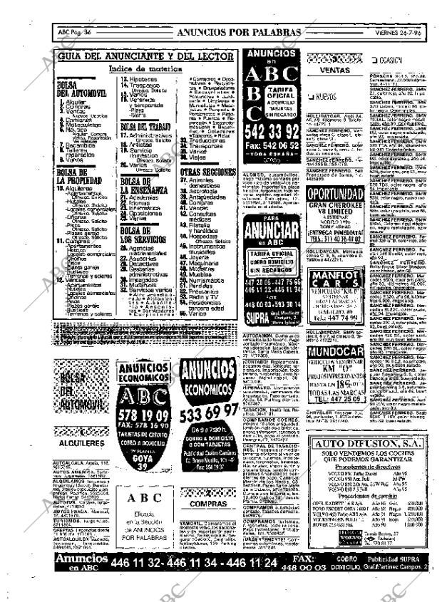 ABC MADRID 26-07-1996 página 86