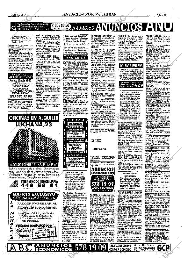 ABC MADRID 26-07-1996 página 89