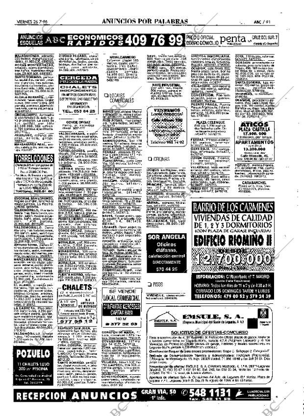ABC MADRID 26-07-1996 página 91