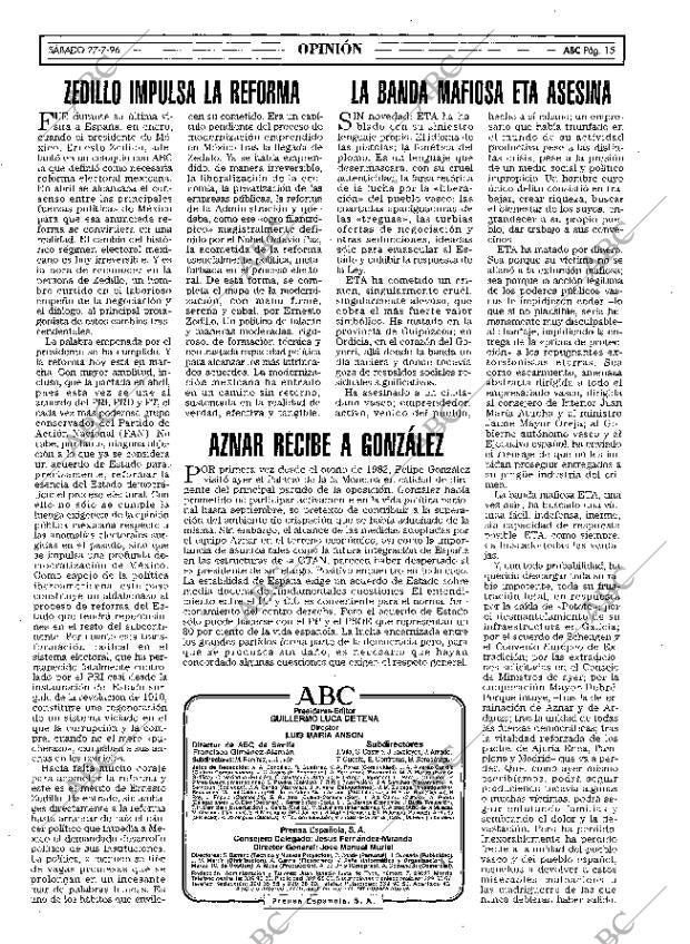 ABC MADRID 27-07-1996 página 15