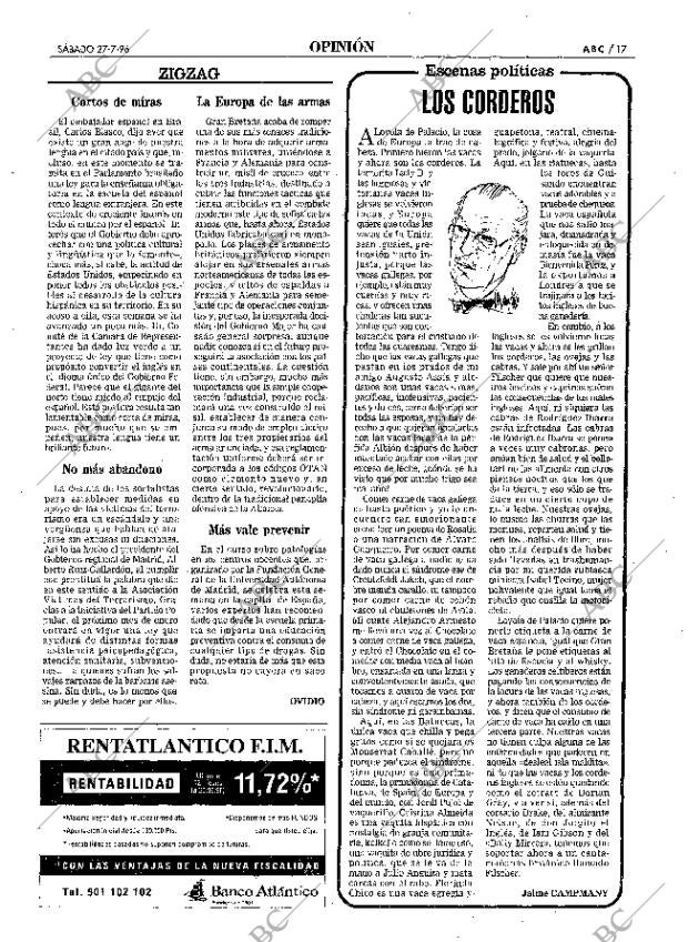 ABC MADRID 27-07-1996 página 17