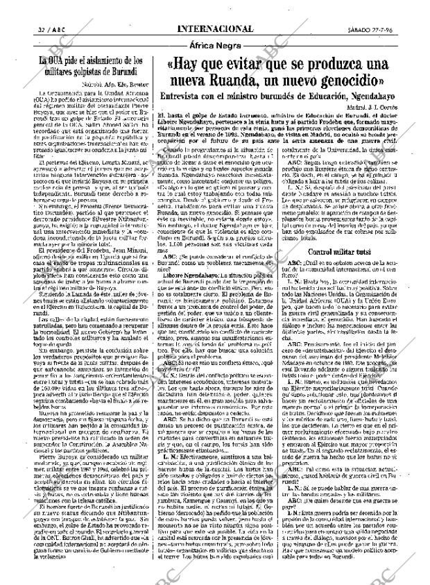 ABC MADRID 27-07-1996 página 32