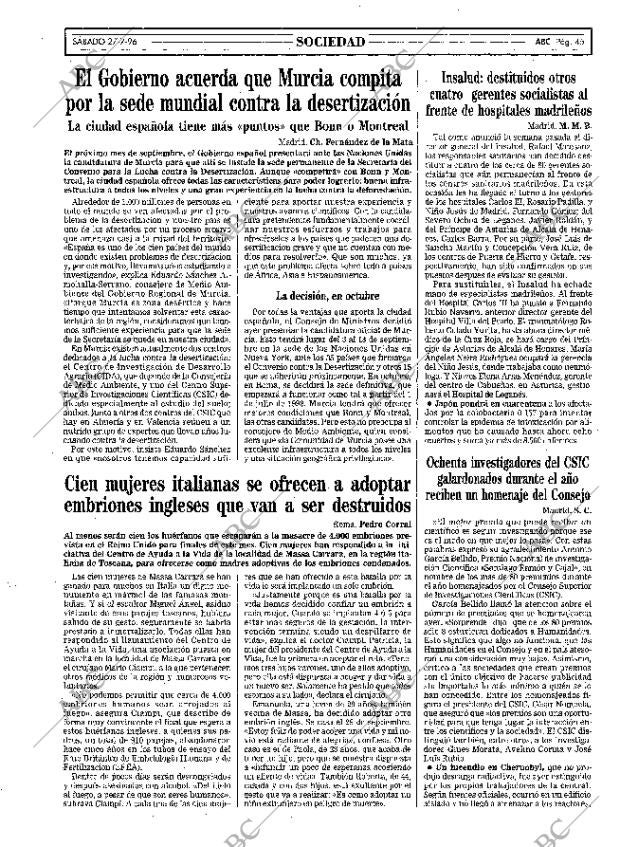 ABC MADRID 27-07-1996 página 45
