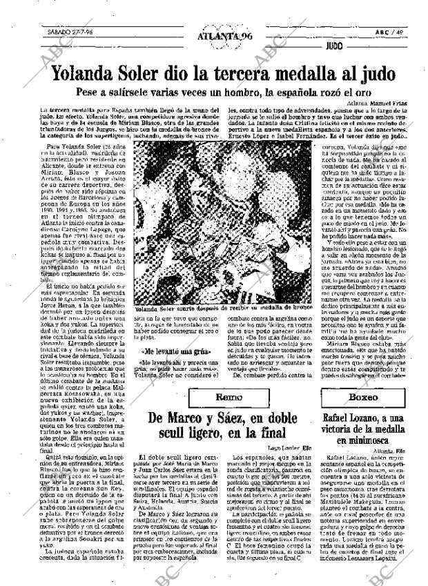 ABC MADRID 27-07-1996 página 49