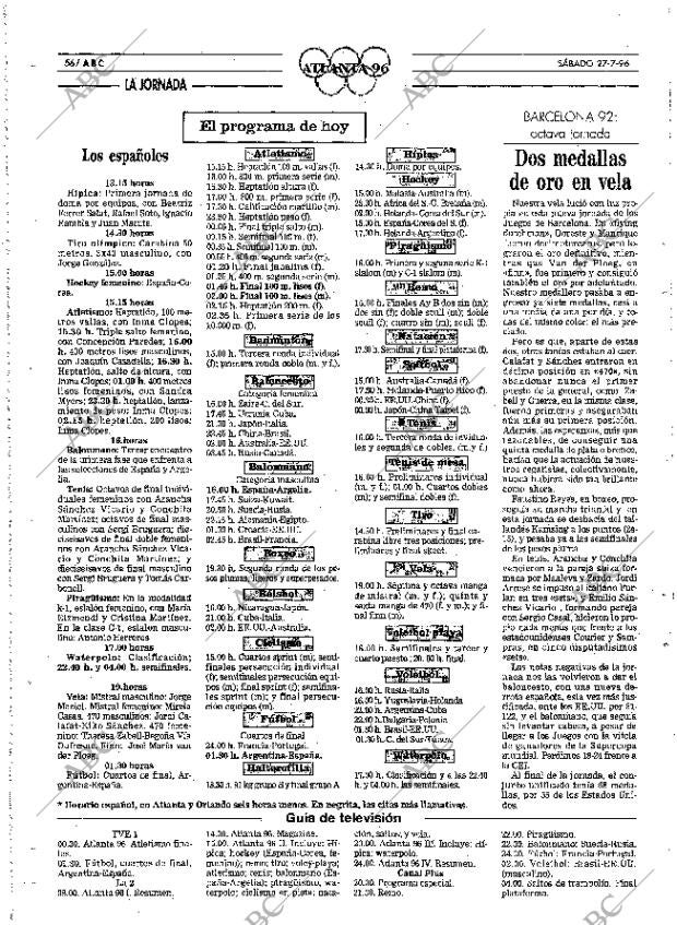 ABC MADRID 27-07-1996 página 56