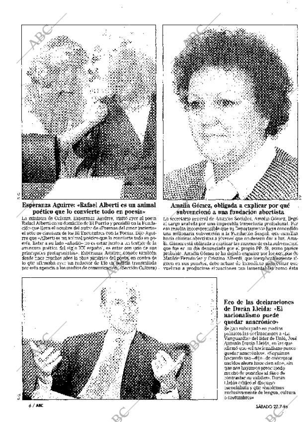 ABC MADRID 27-07-1996 página 6