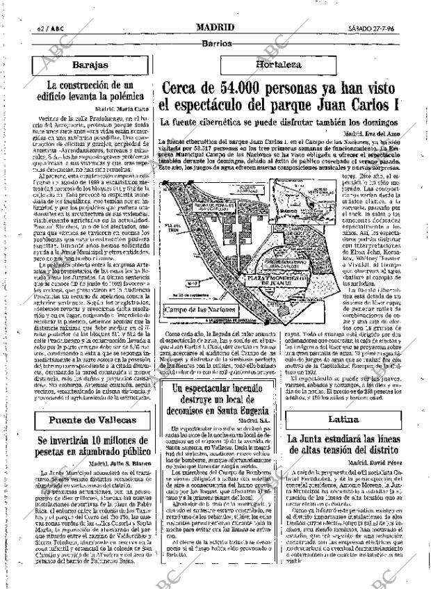 ABC MADRID 27-07-1996 página 62