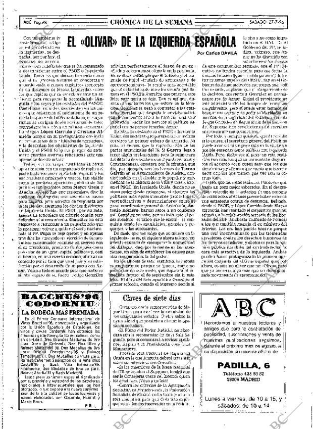 ABC MADRID 27-07-1996 página 68