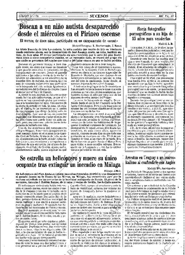 ABC MADRID 27-07-1996 página 69