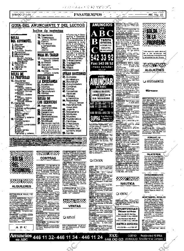 ABC MADRID 27-07-1996 página 85