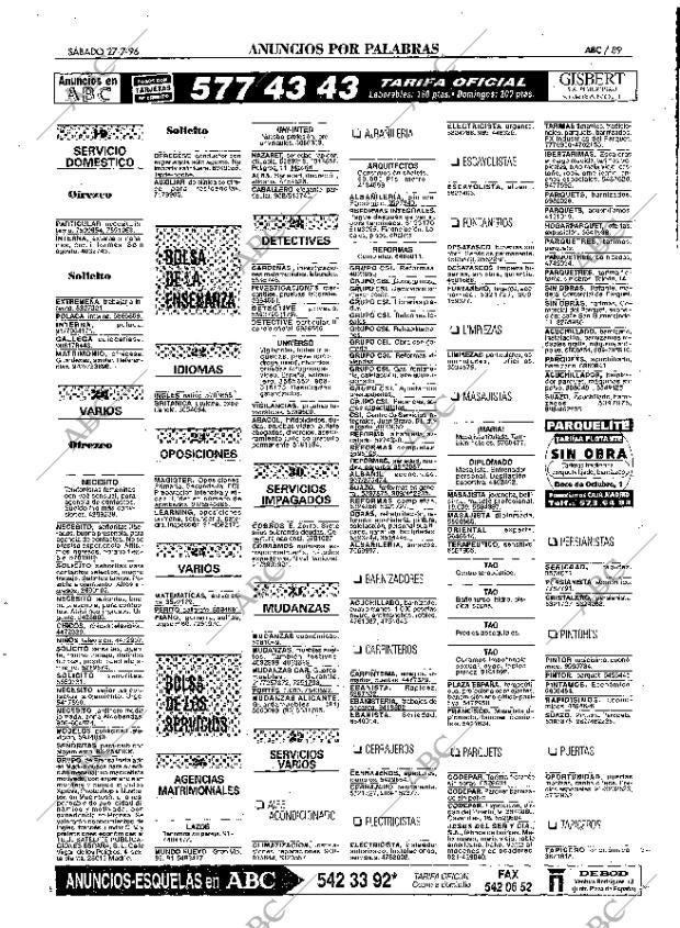 ABC MADRID 27-07-1996 página 89