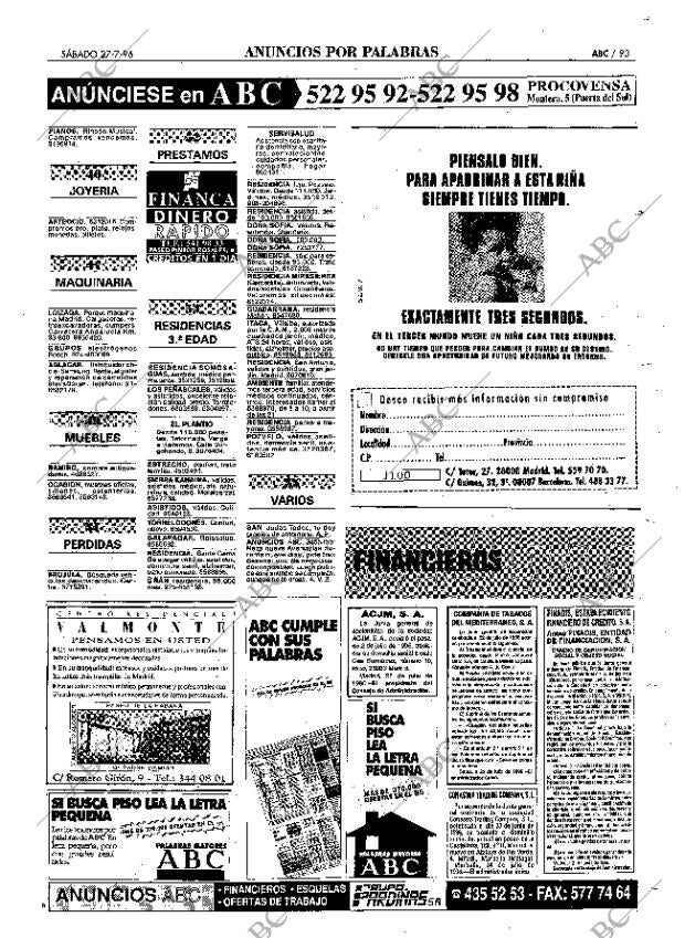 ABC MADRID 27-07-1996 página 93