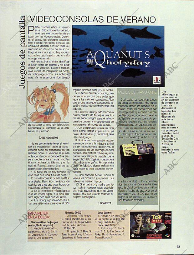 BLANCO Y NEGRO MADRID 28-07-1996 página 93