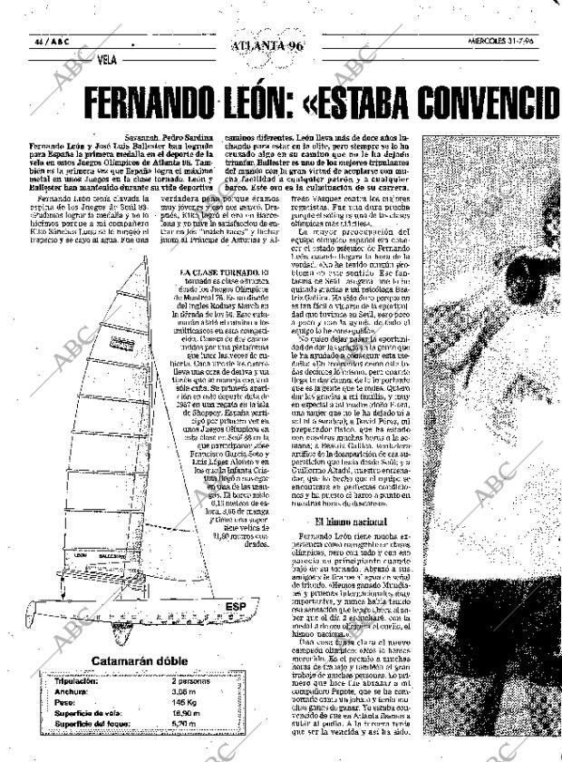 ABC SEVILLA 31-07-1996 página 44