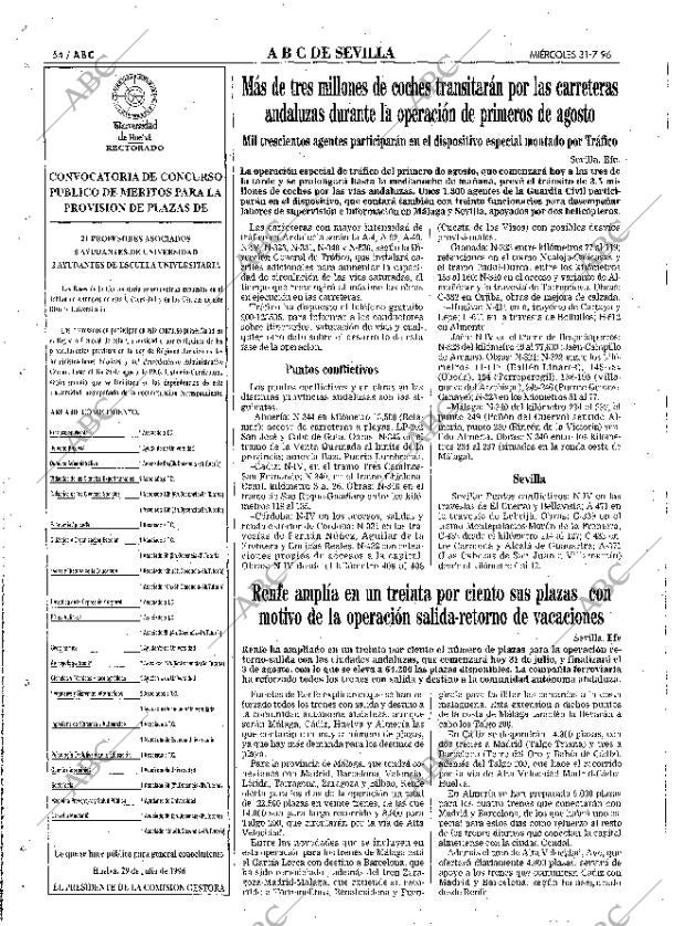 ABC SEVILLA 31-07-1996 página 54