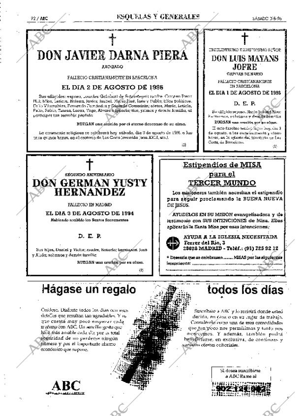 ABC MADRID 03-08-1996 página 92