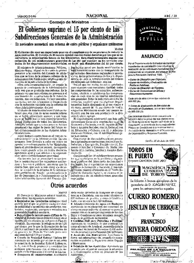 ABC SEVILLA 03-08-1996 página 23