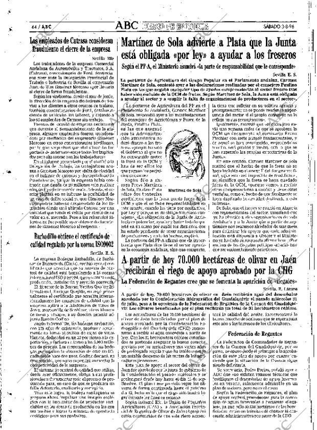 ABC SEVILLA 03-08-1996 página 64