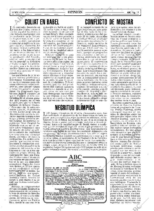 ABC MADRID 05-08-1996 página 19
