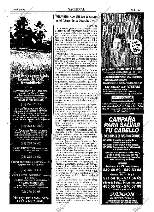 ABC MADRID 05-08-1996 página 27