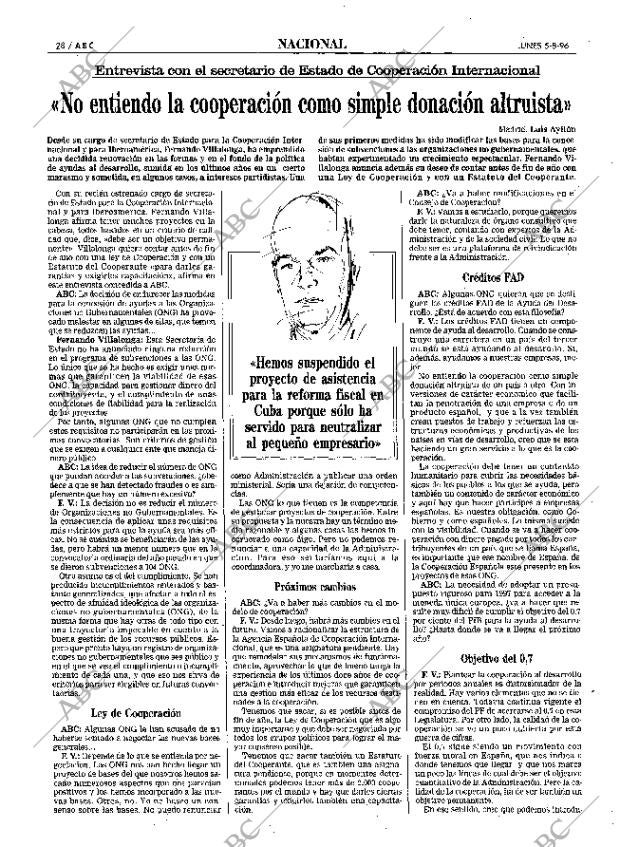 ABC MADRID 05-08-1996 página 28