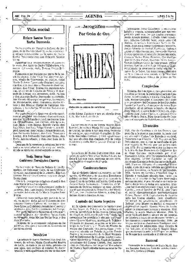 ABC MADRID 05-08-1996 página 74