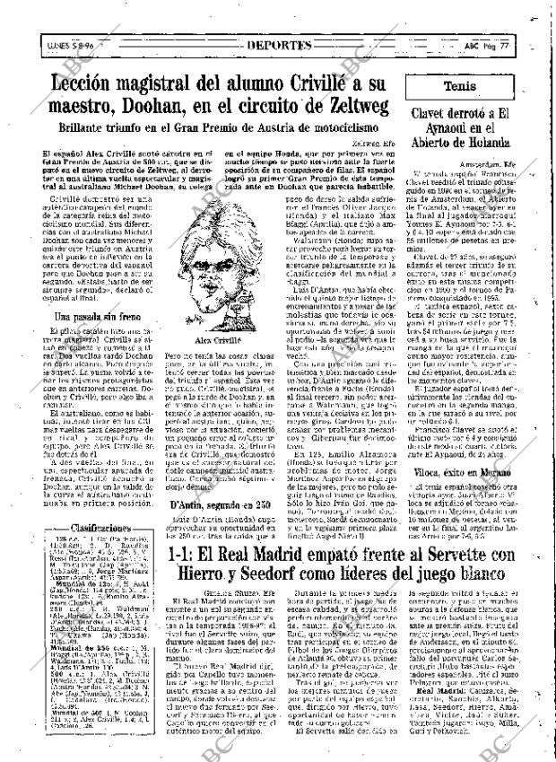 ABC MADRID 05-08-1996 página 77